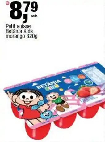 Frangolândia Petit suisse Betânia Kids morango oferta