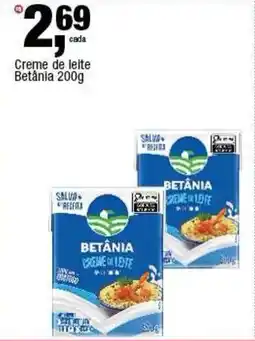 Frangolândia Creme de leite Betânia oferta