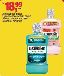 Frangolândia Antisséptico bucal Listerine oferta