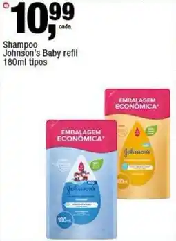 Frangolândia Shampoo Johnson's Baby refil tipos oferta