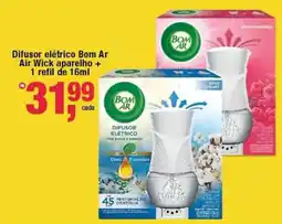 Frangolândia Difusor elétrico Bom Ar Air Wick aparelho + 1 refil oferta
