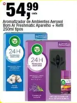 Frangolândia Aromatizador de Ambientes Aerosol Bom Ar Freshmatic Aparelho + Refil tipos oferta