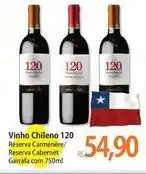 Atacadão Reserva - vinho chileno 120 oferta