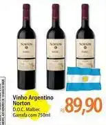 Atacadão Norton - vinho argentino oferta