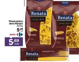 Carrefour Renata - massa grano duro oferta