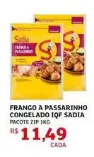 Assaí Atacadista Sadia - frango a passarinho congelado iqf oferta
