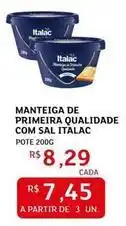 Assaí Atacadista Italac - manteiga de primeira qualidade com sal oferta