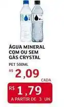 Assaí Atacadista Crystal - água mineral com ou sem gas oferta