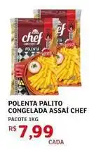 Assaí Atacadista Chef - polenta palito congelada assaí chef oferta