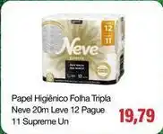 Spani Atacadista Neve - papel higiênico folha tripla leve 12 pague 11 supreme un oferta