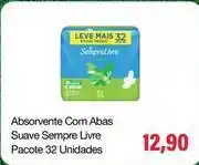 Spani Atacadista Sempre livre - absorvente com abas suave pacote 32 unidades oferta