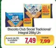 Spani Atacadista Leve - biscoito club social tradicional/ integral oferta
