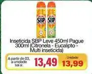 Spani Atacadista Sbp - inseticida leve 450ml pague 300ml (citronela-eucalipto- multi inseticida) oferta