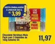 Spani Atacadista Hershey´s - chocolate mais pack com 3 unidades de 102g sabores un oferta