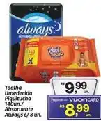 Fort Atacadista Always - toalha umedecida piquitucho oferta