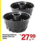 Fort Atacadista Forma - p/ bolo ou pudim chic lar 22cm oferta
