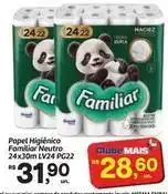 Fort Atacadista Familiar - papel higiênico neutro 24x30m lv24 pg22 oferta