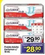 Fort Atacadista Geriamax - fralda adulto c/ 18 xg oferta
