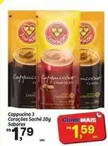 Fort Atacadista Chocolate - cappuccino 3 coraçoes sachê oferta
