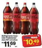 Fort Atacadista Coca-cola - refrigerante cola tradicional/zero pet 2,5 litros oferta