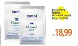 Atacadão Itambé - leite em pó natural milk integral oferta