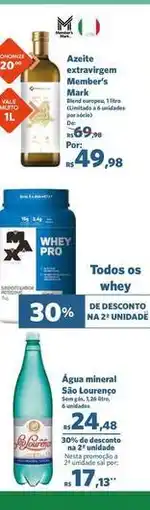 Sam's Club Master - asseio extravirgem oferta