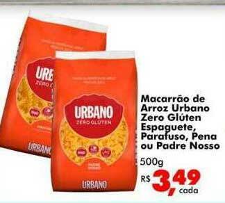 Big Box Macarrão De Arroz Urbano Zero Glúten Espaguete, Parafuso, Pena Ou Padre Nosso oferta