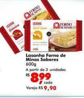 Big Box Lasanha Forno De Minas Sabores oferta
