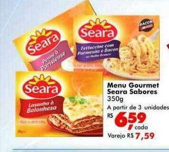 Big Box Menu Gourmet Seara Sabores oferta