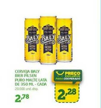 Cooper Cerveja Baly Bier Pilsen Puro Malte oferta