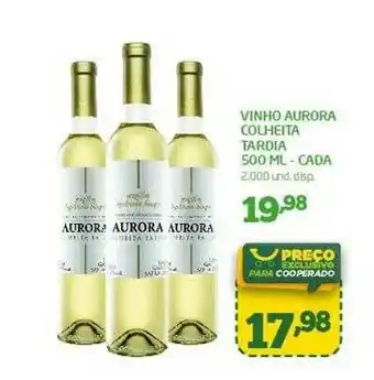 Cooper Vinho Aurora Colheita Tardia oferta