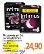 Atacadão Intimus - absorvente em gel noturno oferta
