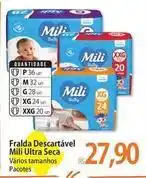 Atacadão Mili - fralda descartável ultra seca oferta