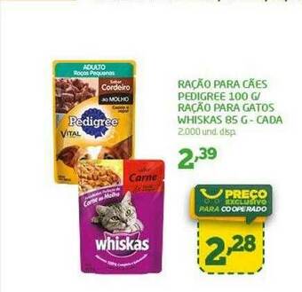 Cooper Ração Para Cães Pedigree Ração Para Gatos Whiskas oferta