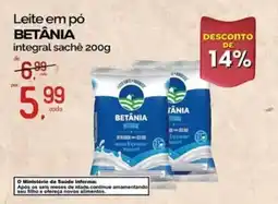 Cometa Supermercados Leite em pó BETÂNIA integral sachê oferta