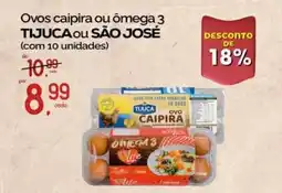 Cometa Supermercados Ovos caipira ou ômega 3 TIJUCAou SÃO JOSÉ oferta