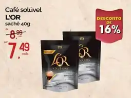 Cometa Supermercados Café solúvel L'OR sachê oferta