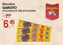 Cometa Supermercados Biscoitos GAROTO chocobiscuit (chocolate) oferta