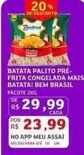 Assaí Atacadista Bem brasil - batata palito pre- frita congelada mais batata! oferta