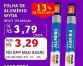 Assaí Atacadista Wyda - folha de aluminio oferta