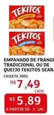 Assaí Atacadista Tekitos - empanado de frango tradicional ou de queijo oferta