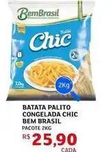 Assaí Atacadista Bem brasil - batata palito congelada chic oferta