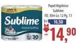Supermercados BH Sublime - papel higiênico oferta
