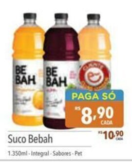 Supermercados Condor Suco Bebah 1.350ml oferta