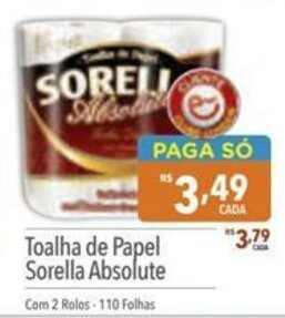 Supermercados Condor Toalha de Papel Sorella Absolute oferta
