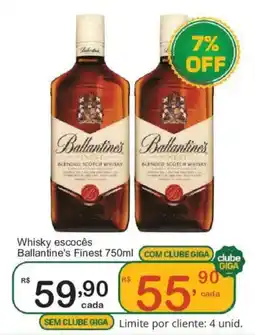 Giga Atacado Whisky escocês Ballantine's Finest oferta