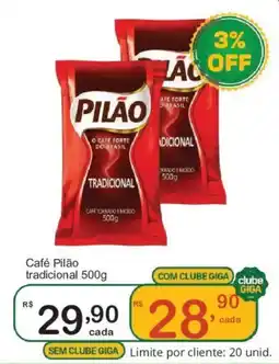 Giga Atacado Café Pilão tradicional oferta