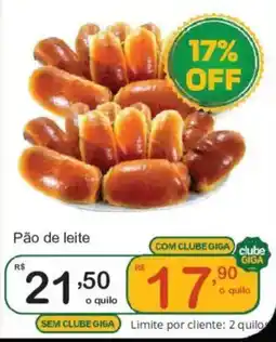 Giga Atacado Pão de leite oferta