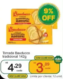 Giga Atacado Torrada Bauducco tradicional oferta
