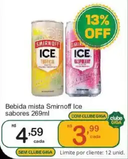 Giga Atacado Bebida mista Smirnoff Ice sabores oferta